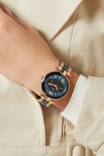 Illusion Quartz Stainless Steel Watch, 36.5mm