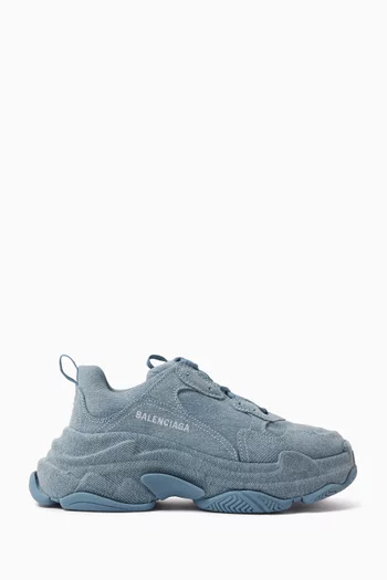 Triple S Sneakers in Denim