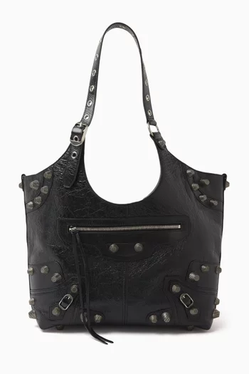 Medium Le Cagole Carry-all Bag in Arena Lambskin