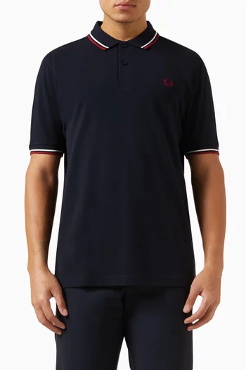 Twin Tipped Polo Shirt in Cotton