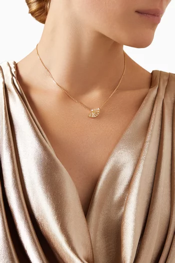Fanfare Symphony Diamond Pendant Necklace in 18kt Yellow Gold