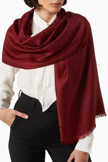 Logomania Stole in Silk