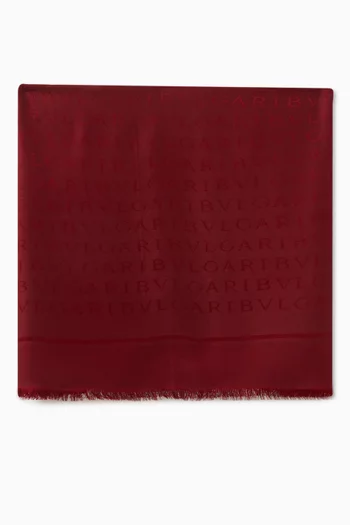 Logomania Stole in Silk