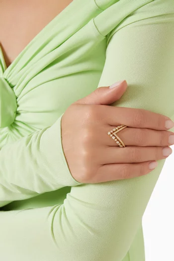 Stella Diamond Ring in 18kt Yellow Gold