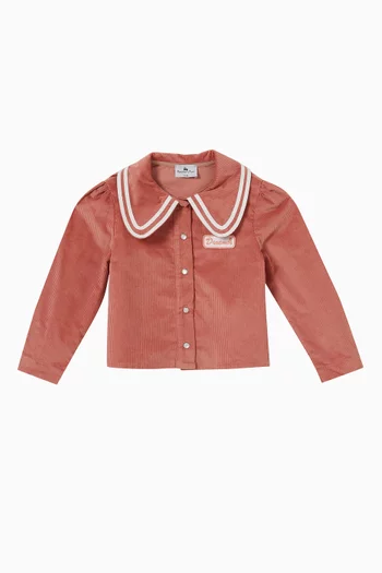 Ophelia Collared Blouse in Corduroy