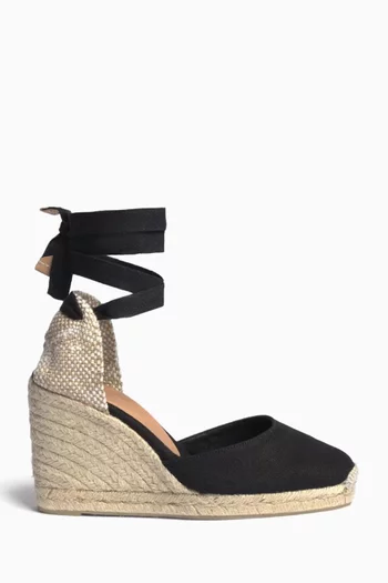 Carina 70 Espadrille Wedges in Canvas