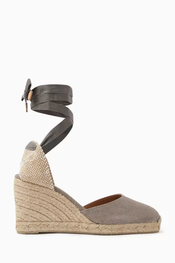 Carina 70 Espadrille Wedges in Canvas