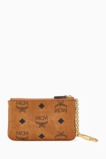 حافظة بسلسلة مفاتيح ونقشة فيزيتوس