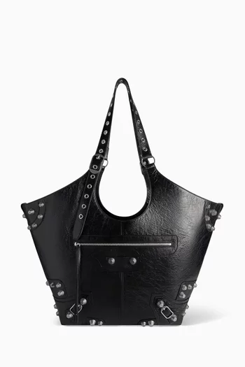 Large Le Cagole Carry-all Bag in Arena Lambskin