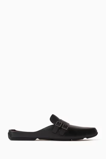 Hamlet Double-buckle Sandals in Leather