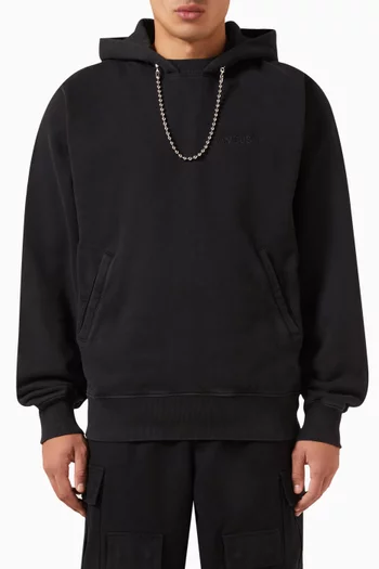 Ball-chain Hoodie in Cotton