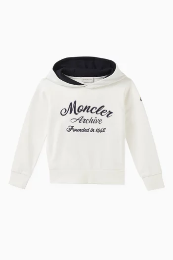 Logo-embroidered Hoodie in Cotton-fleece
