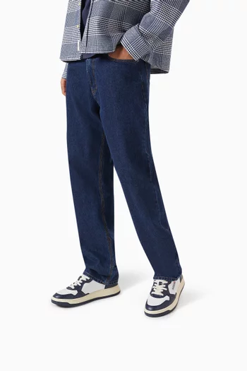 Medalist Two-tone Low-top Sneakers in Leather