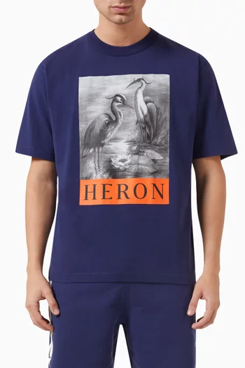 Heron T-shirt in Organic Cotton-jersey