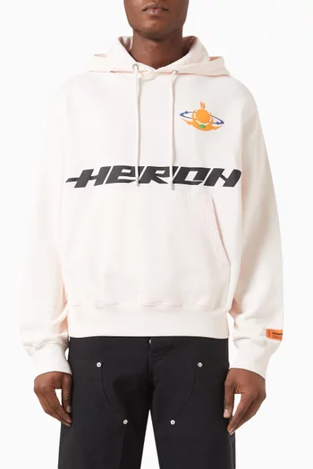 Graphic Logo-print Hoodie in Cotton