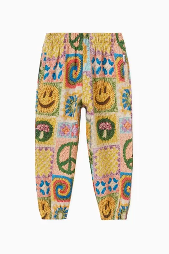 Adan Crochet Sweatpants in Cotton