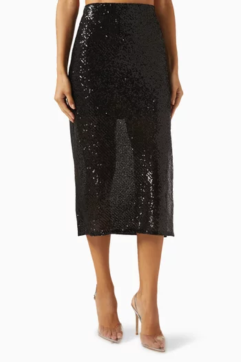 Midi Skirt in Sequin
