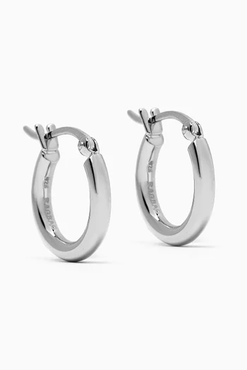 Small Hoop Earrings in Sterling Silver