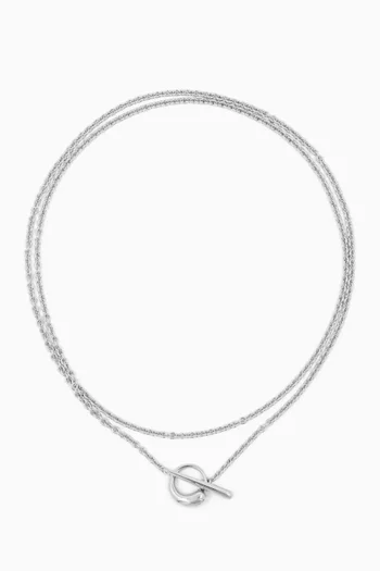 Oculus Double Necklace in Sterling Silver