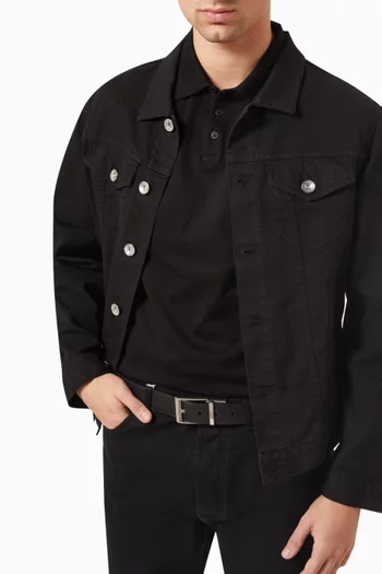 حزام شيف بوجهين جلد حبيبي