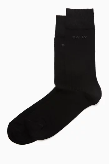 Logo Socks in Cotton