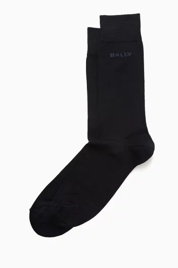 Logo Socks in Cotton-blend