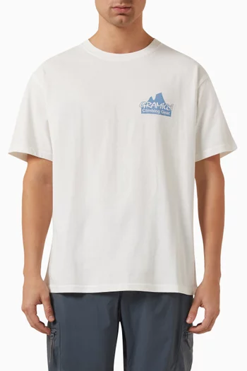 Climbing Gear Logo T-shirt in Organic Cotton-jersey
