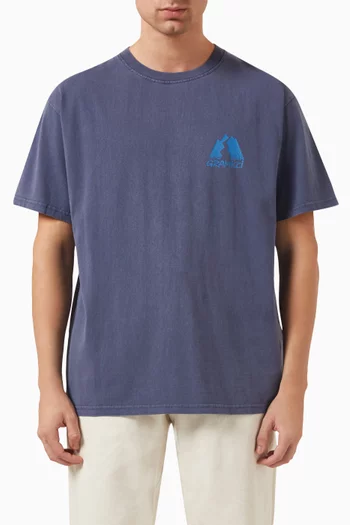 Logo Summit T-shirt in Organic Cotton-jersey