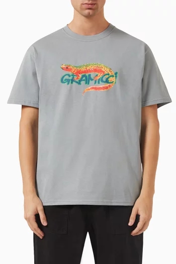 Salamander Logo T-shirt in Organic Cotton-jersey