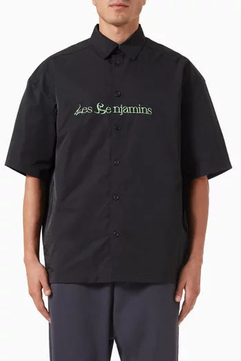 Logo-embroidered Shirt in Cotton-blend