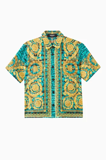 Baroccodile Shirt in Silk Twill