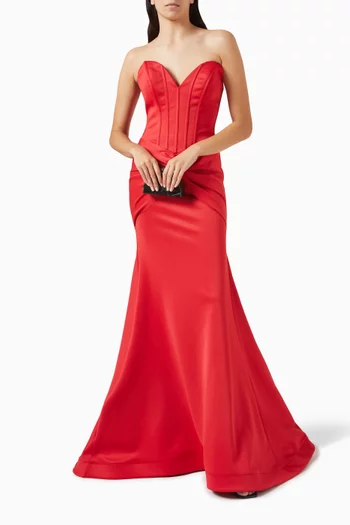 Strapless Corset Gown