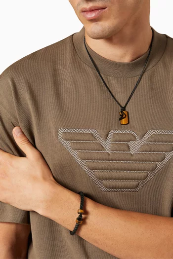 Iconic Trend Tag Necklace in Stainless Steel