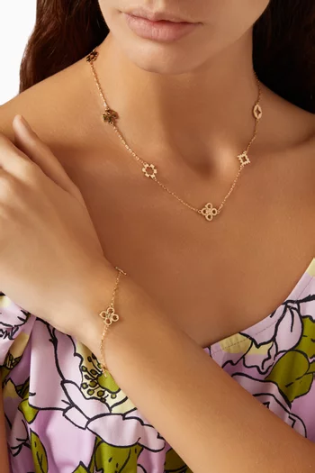 Kira Clover Bracelet in 18kt Gold-plated Brass