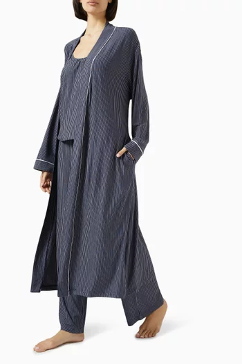 Gisele Printed Long Robe in TENCEL™ Modal