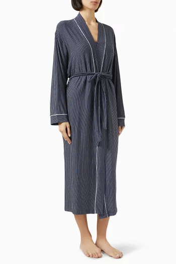 Gisele Printed Long Robe in TENCEL™ Modal