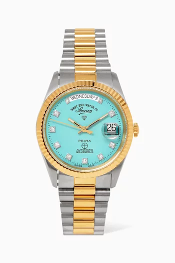 The Classics Diamond Automatic Stainless Steel Watch, 37mm