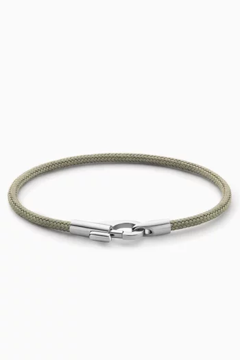 Snap Rope Bracelet in Sterling Silver