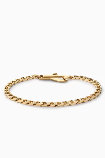 Snap 4mm Chain Bracelet in Gold Vermeil