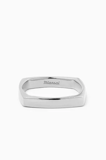 Level Ring in Sterling Silver