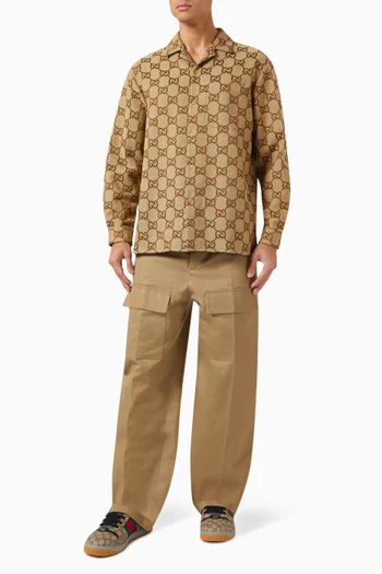 Maxi GG Shirt in Canvas