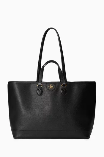 Medium Ophidia Tote Bag in Leather