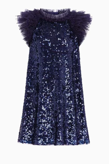 Stephanie Sequin Dress in Tulle