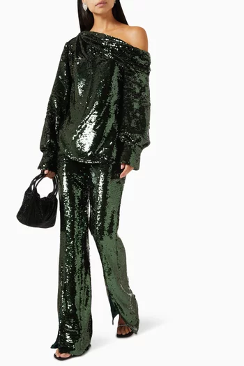 Ariah Embellished Slit Pants