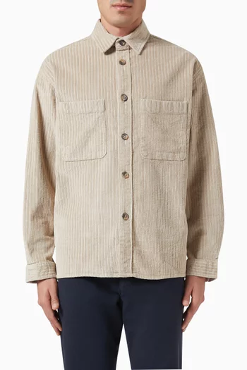 Corduroy Overshirt in Cotton Blend