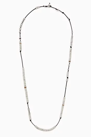 The Eric Beaded Necklace in Cord