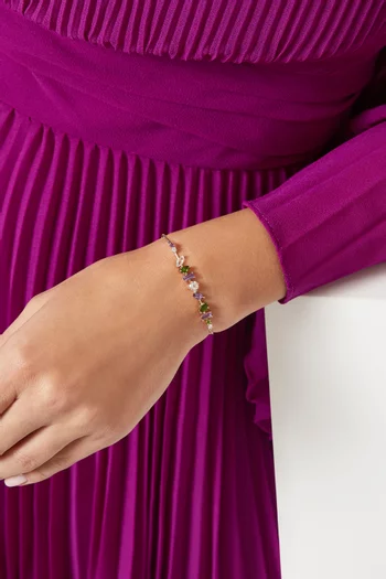 Fireworks Fiesta Precious Gemstone Bracelet in 18kt Rose Gold