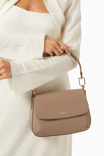 Small La Prima Baguette Bag in Leather
