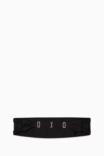 Tie Fascia Cummerbund in Woven Silk