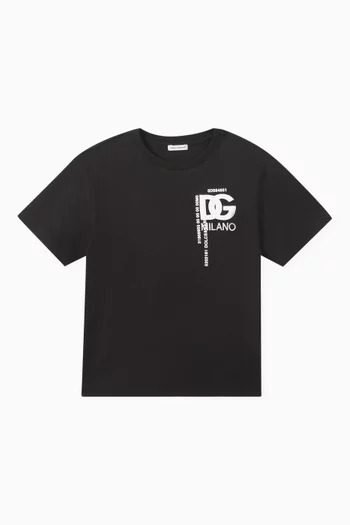Embroidered Logo T-shirt in Cotton-jersey